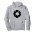 Minimalist Camera Shutter Simple Hoodie - Graphic Print Unisex - T-Shirt, Sweatshirt, Hoodie