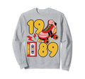 Old School 80S Vibes 1989 Hip Hop Roller Sweatshirt - Graphic Print Unisex - T-Shirt, Sweatshirt, Hoodie