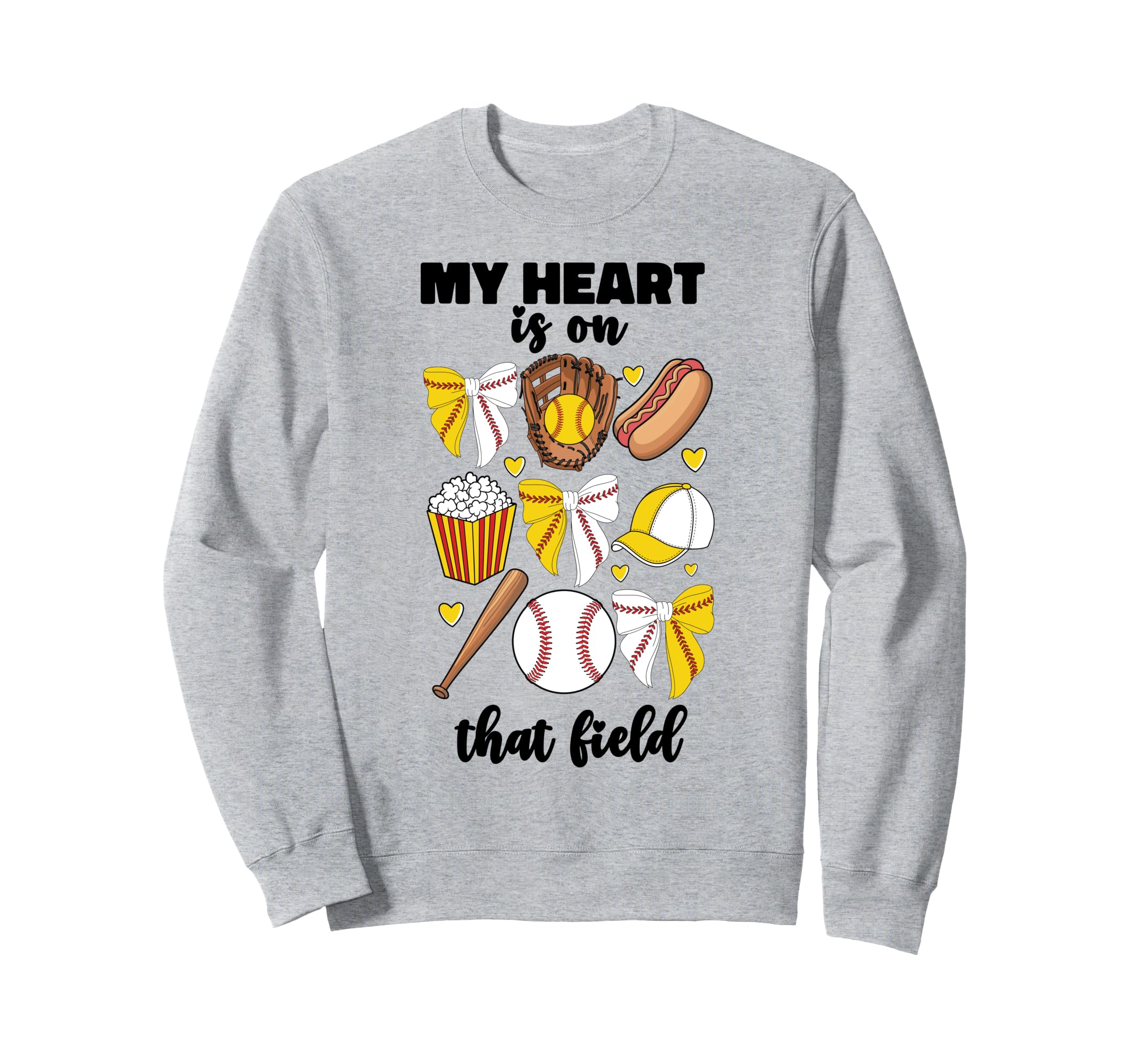 My Heart Is That Field Half Sweatshirt - Minimalist Print Men Women - T-Shirt, Sweatshirt, Hoodie