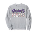 Baseball Mom Purple Baseball Mama Sweatshirt - Novelty Apparel Men Women - T-Shirt, Sweatshirt, Hoodie