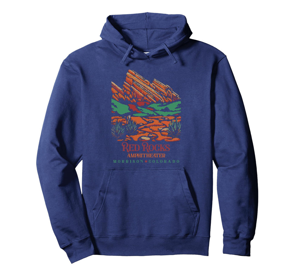 Red Rocks Amphitheater Morrison Colorado Hoodie - Graphic Print for Adults - T-Shirt, Sweatshirt, Hoodie