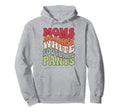 Funny Groovy Moms Against White Hoodie - Casual Everyday Wear Men Women - T-Shirt, Sweatshirt, Hoodie