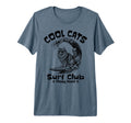 Cats Surf Club Meowy Hawaii Tri Blend T-Shirt - Unique Graphic Unisex - T-Shirt, Sweatshirt, Hoodie