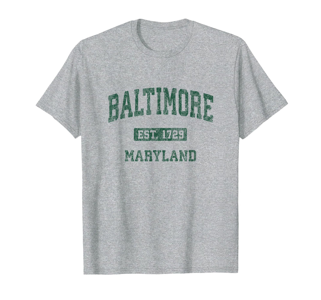 Baltimore Maryland Md Athletic Sports T-Shirt - Aesthetic Graphic Unisex - T-Shirt, Sweatshirt, Hoodie
