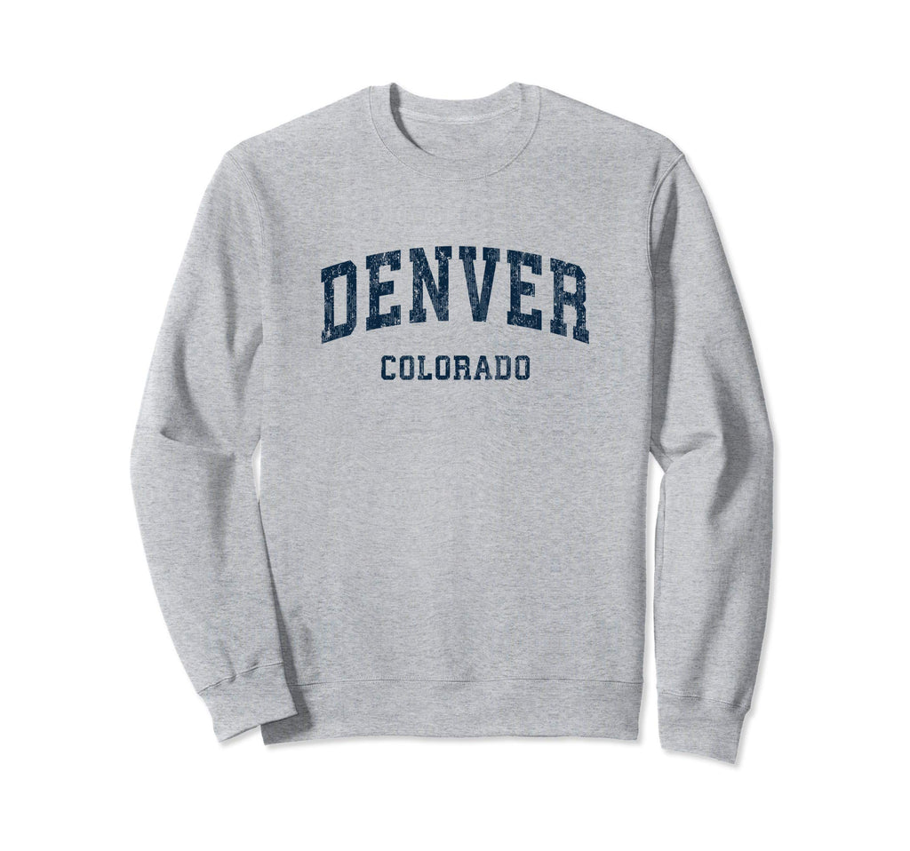 Denver Colorado Co Varsity Sports Sweatshirt - Minimalist Print Men Women - T-Shirt, Sweatshirt, Hoodie