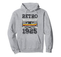 1925 97 Year Old Cassette Tape 97Th Hoodie - Aesthetic Graphic Men Women - T-Shirt, Sweatshirt, Hoodie