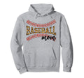 Baseball Mom Leopard Game Baseball Day Hoodie - Graphic Print for Adults - T-Shirt, Sweatshirt, Hoodie