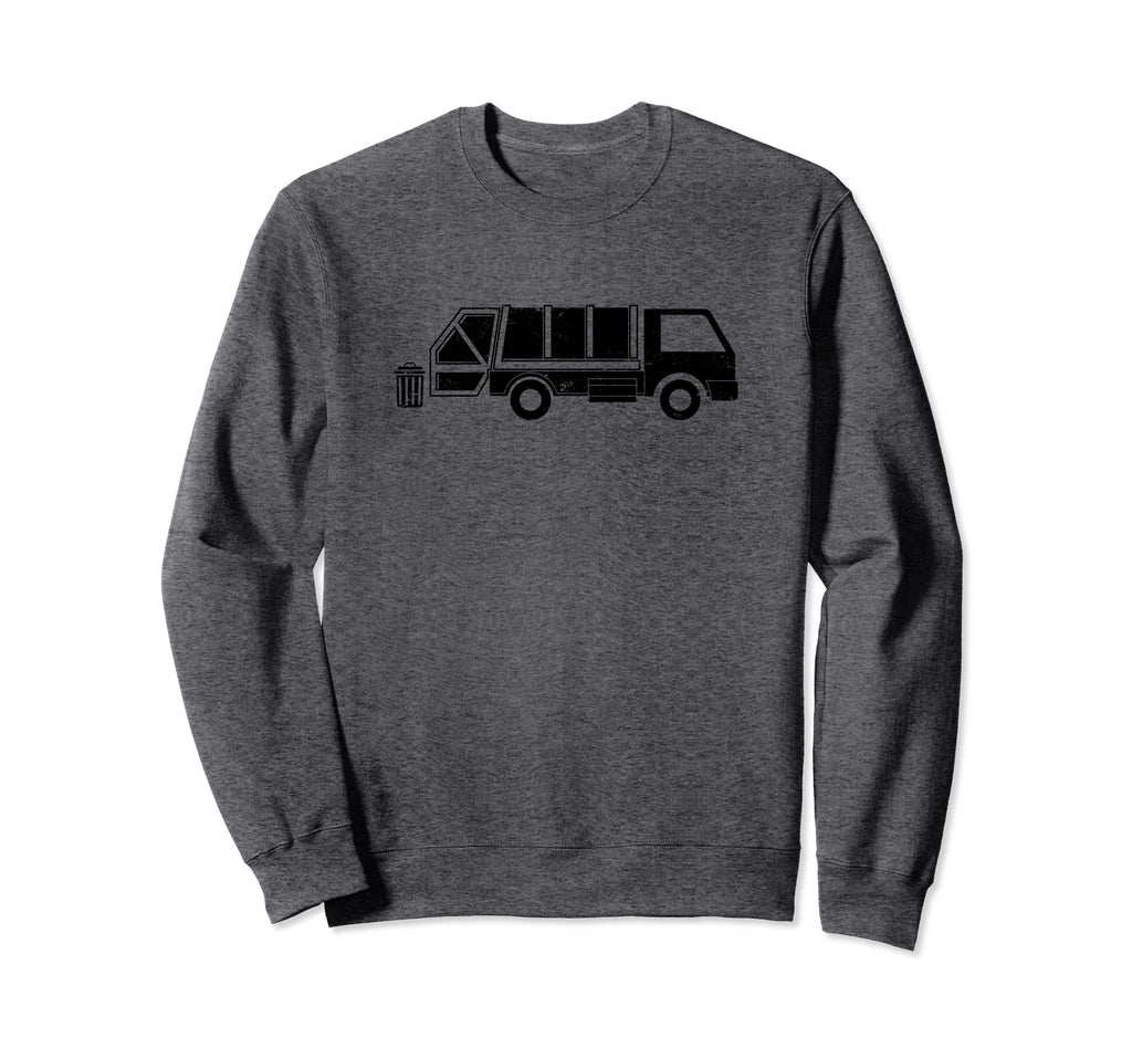 Distressed Garbage Truck Sweatshirt - Custom Art Print for Adults - T-Shirt, Sweatshirt, Hoodie