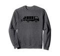 Distressed Garbage Truck Sweatshirt - Custom Art Print for Adults - T-Shirt, Sweatshirt, Hoodie