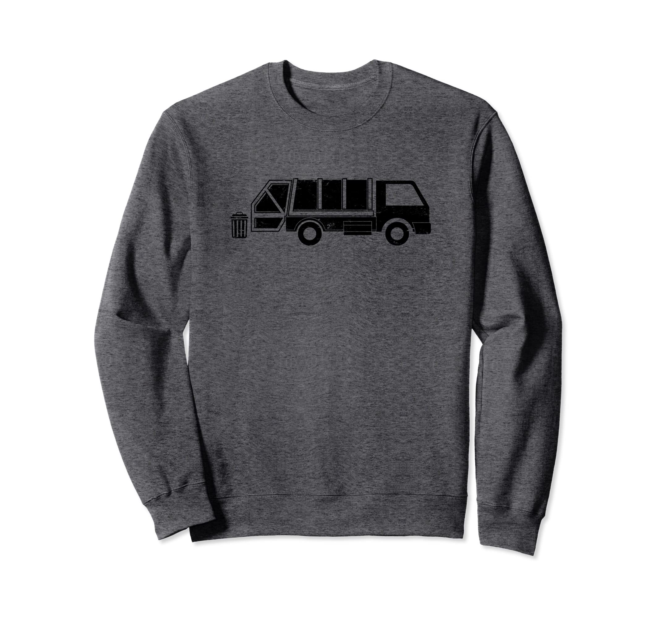 Distressed Garbage Truck Sweatshirt - Custom Art Print for Adults - T-Shirt, Sweatshirt, Hoodie