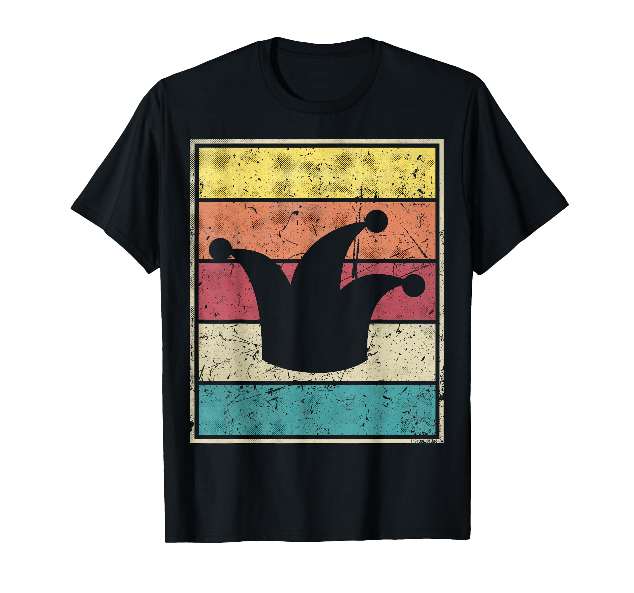 Joker Hat Stripes T-Shirt - Novelty Apparel Unisex - T-Shirt, Sweatshirt, Hoodie