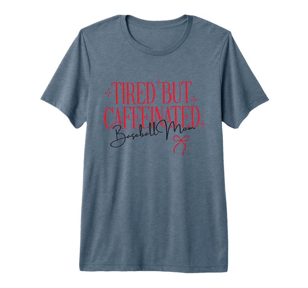 Trendy Tired Baseball Mom Funny T-Shirt - Casual Everyday Wear for Adults - T-Shirt, Sweatshirt, Hoodie