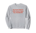 Iron Level Even Lower Than Sweatshirt - Casual Everyday Wear Men Women - T-Shirt, Sweatshirt, Hoodie