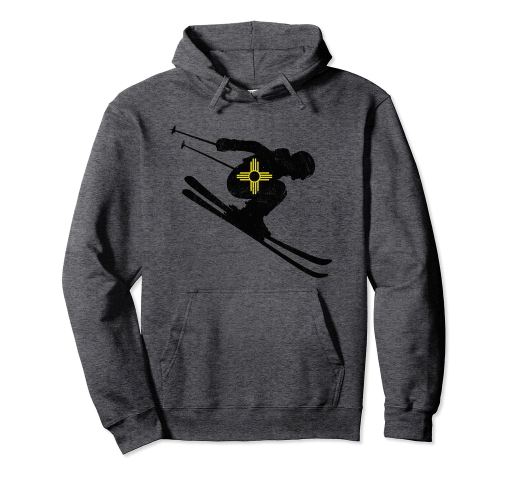 New Mexico Zia Snow Skiing Ski Hoodie - Trendy Graphic for Adults - T-Shirt, Sweatshirt, Hoodie