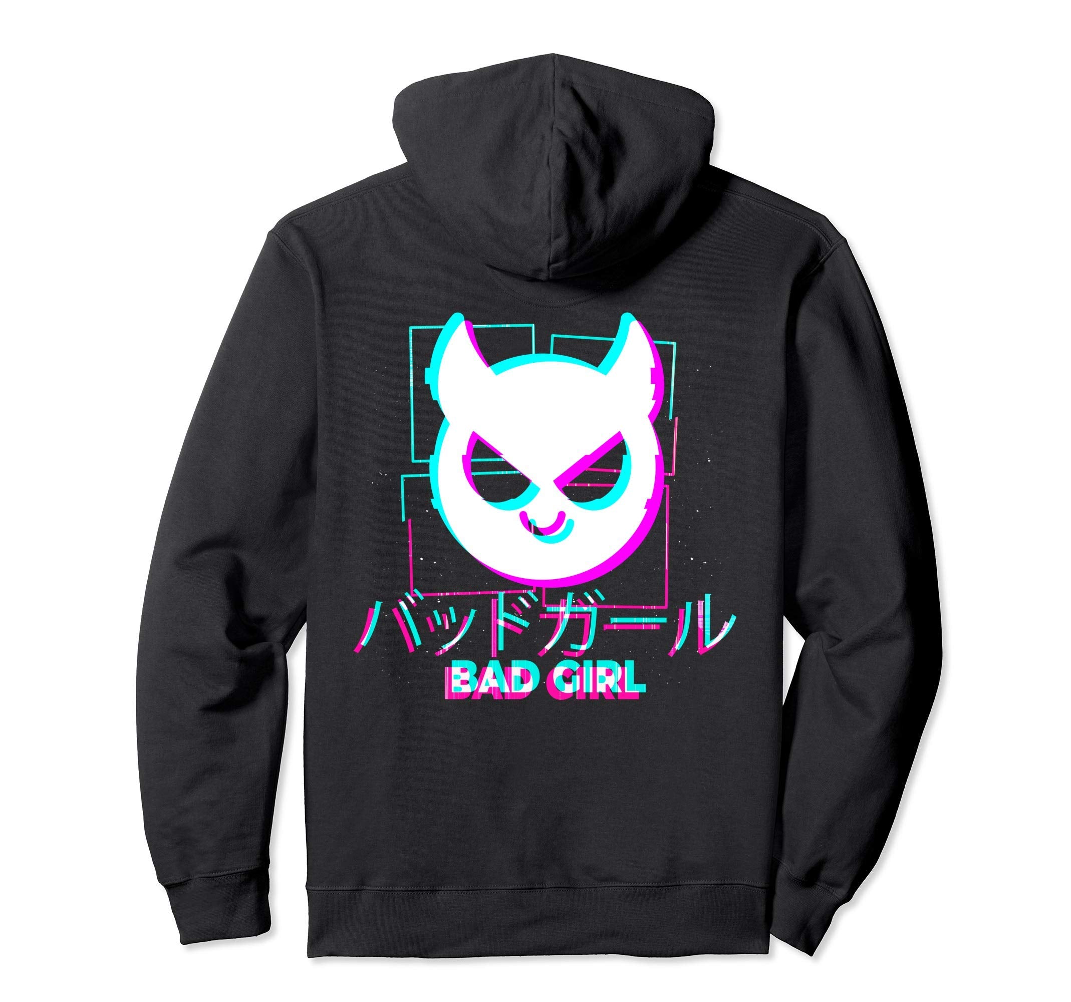 Japanese Glitch Bad Anime Aesthetic Hoodie - Custom Art Print Unisex - T-Shirt, Sweatshirt, Hoodie
