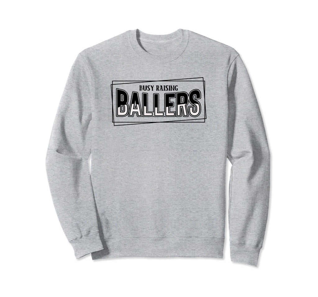 Busy Raising Ballers Baseball Love Sweatshirt - Minimalist Print Unisex - T-Shirt, Sweatshirt, Hoodie