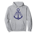 Anchor To My Soul Lds Distressed Hoodie - Trendy Graphic Unisex - T-Shirt, Sweatshirt, Hoodie