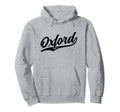 Oxford England Cursive 1970S Swoosh Hoodie - Aesthetic Graphic Unisex - T-Shirt, Sweatshirt, Hoodie