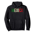 Mexico Mexican Flag Distressed Hoodie - Minimalist Print Men Women - T-Shirt, Sweatshirt, Hoodie
