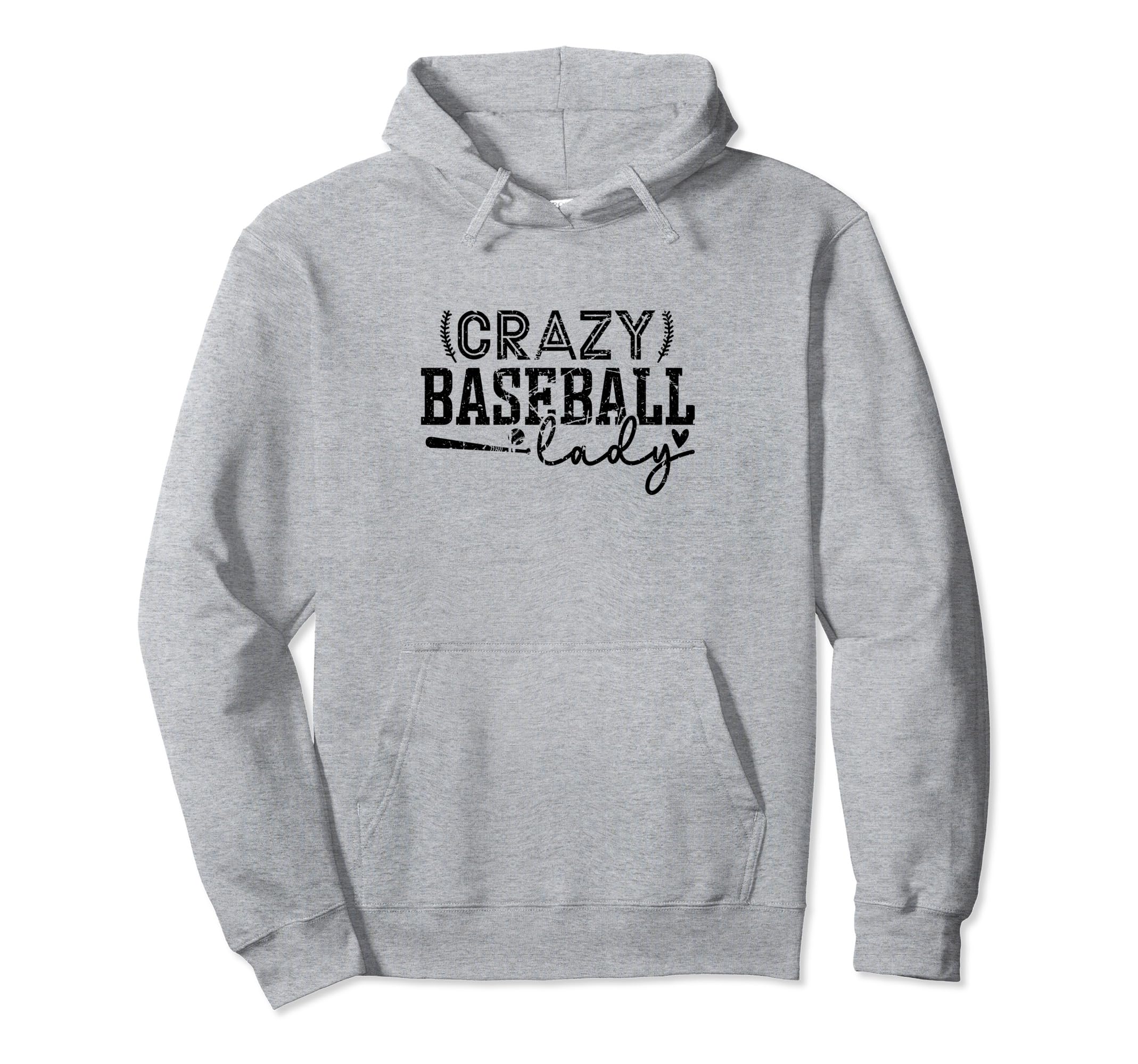 Crazy Baseball Lady Funny Baseball Hoodie - Aesthetic Graphic for Adults - T-Shirt, Sweatshirt, Hoodie