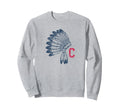 Block C Native American Headdress Sweatshirt - Minimalist Print for Adults - T-Shirt, Sweatshirt, Hoodie