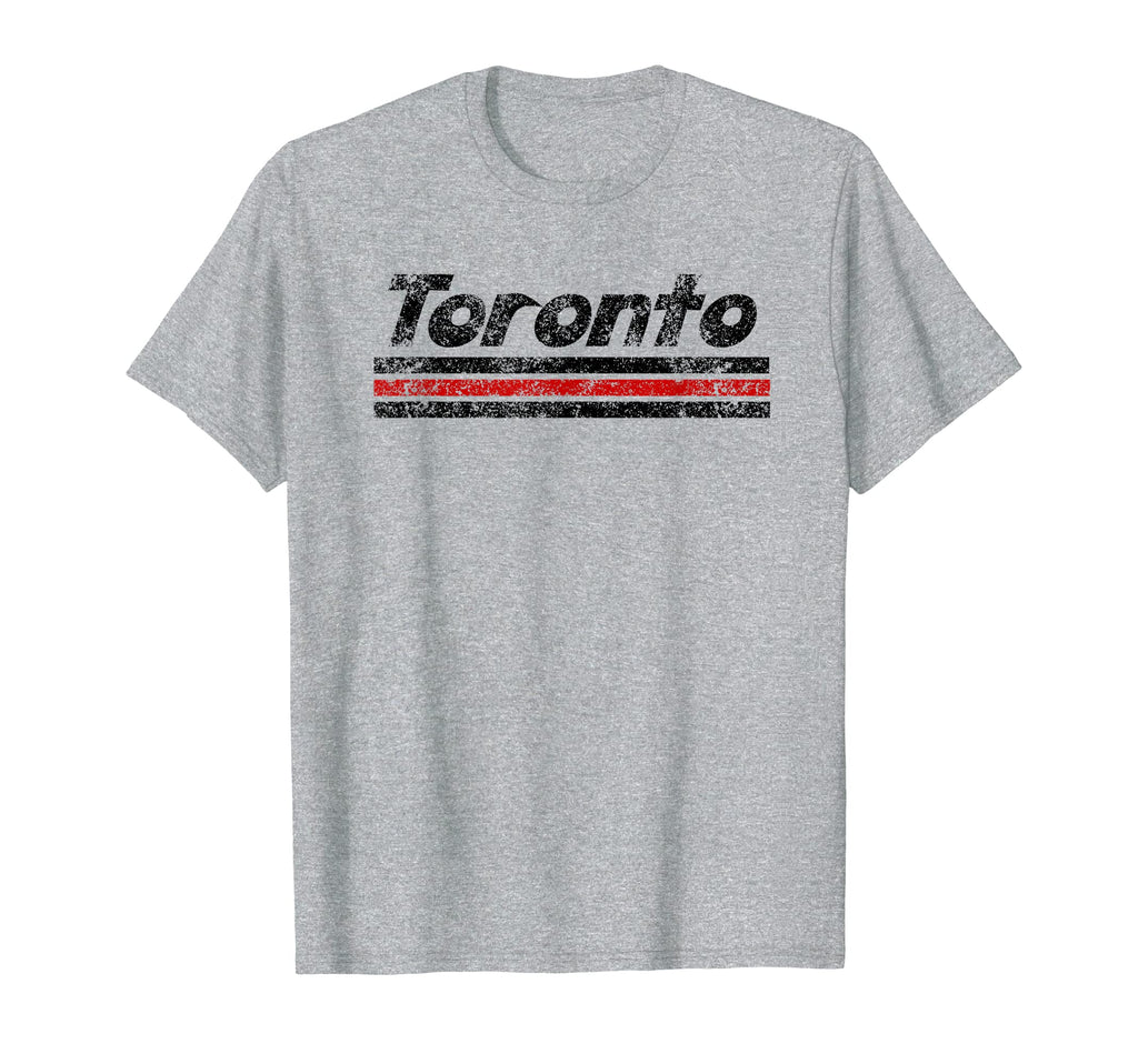 Toronto Canada Weathered Stripe T-Shirt - Custom Art Print Men Women - T-Shirt, Sweatshirt, Hoodie