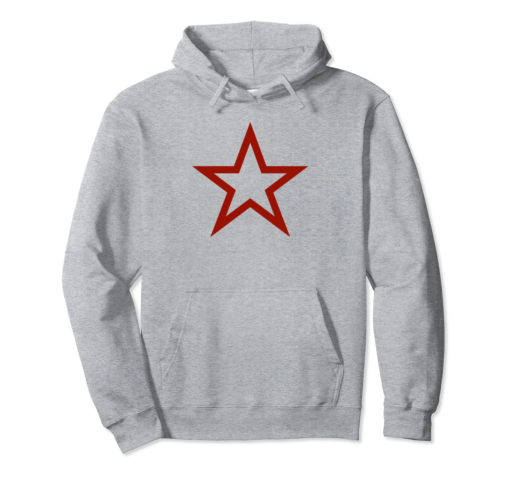 Red Star Y2K Aesthetic Baggy Punk Mcbling Hoodie - Trendy Graphic Unisex - T-Shirt, Sweatshirt, Hoodie