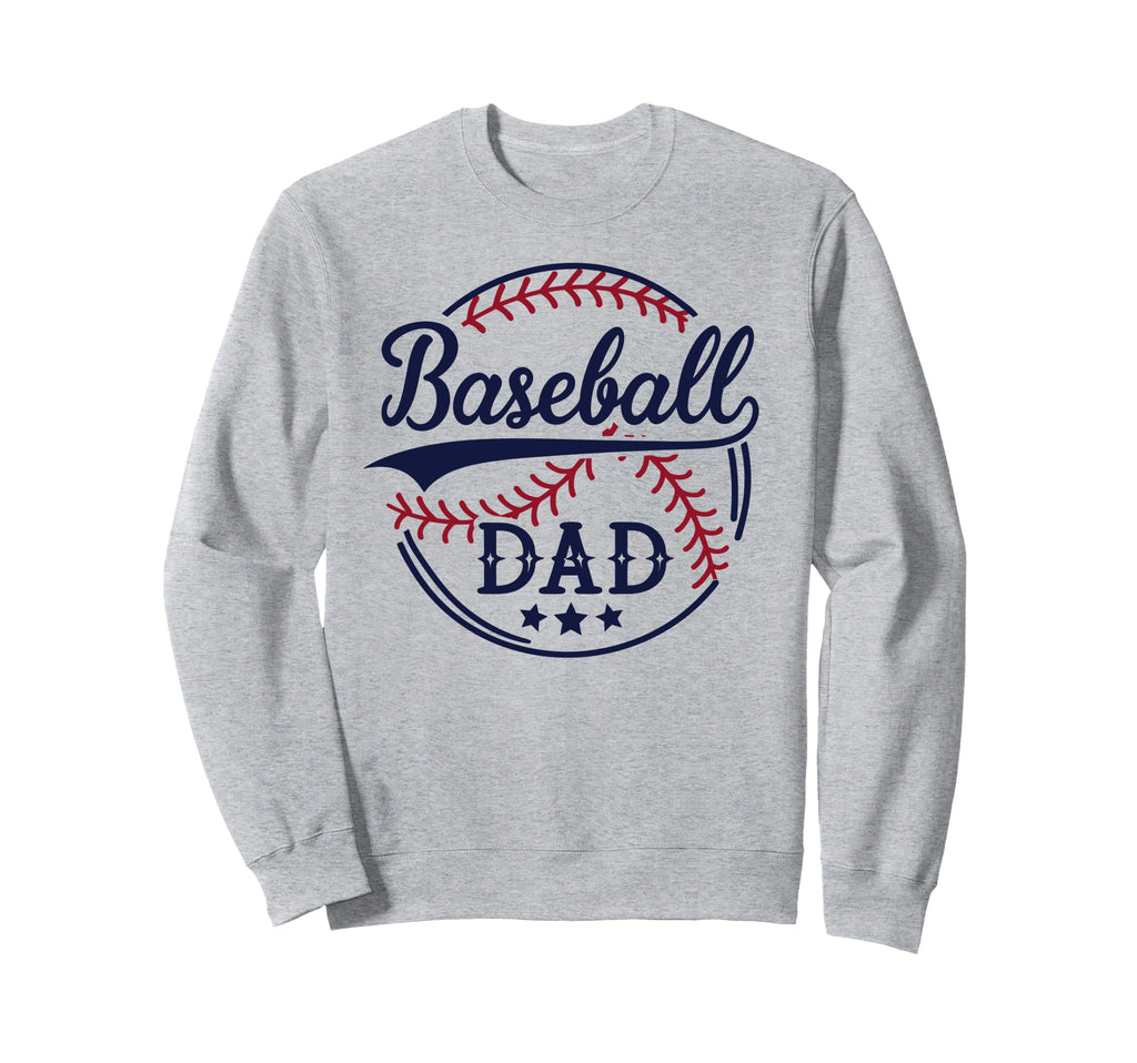 Baseball Dad Fathers Day Baseball Sweatshirt - Unique Graphic Unisex - T-Shirt, Sweatshirt, Hoodie