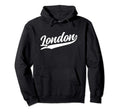 London England Cursive 1970S Hoodie - Casual Everyday Wear Men Women - T-Shirt, Sweatshirt, Hoodie