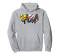Leopard Nina Both Baseball Hoodie - Casual Everyday Wear Men Women - T-Shirt, Sweatshirt, Hoodie