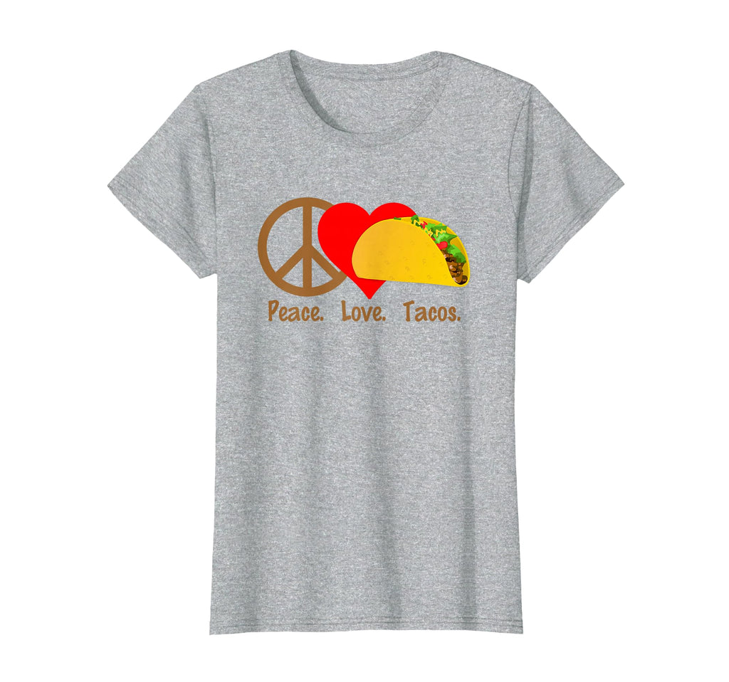 Peace Love Tacos Taco Tuesday Eat T-Shirt - Minimalist Print for Adults - T-Shirt, Sweatshirt, Hoodie