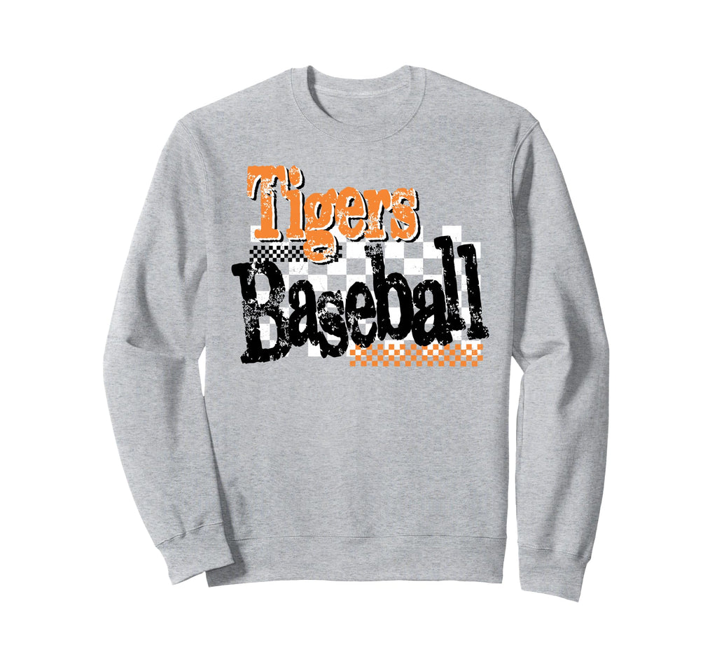 Tigers Baseball Mom Sports Mascot Sweatshirt - Custom Art Print for Adults - T-Shirt, Sweatshirt, Hoodie