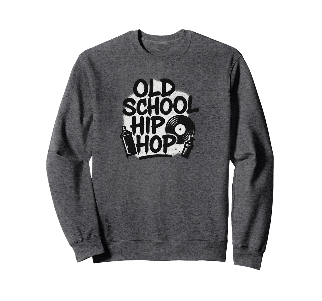 Old School Hip Hop Minimalistic Sweatshirt - Fun Novelty Design for Adults - T-Shirt, Sweatshirt, Hoodie