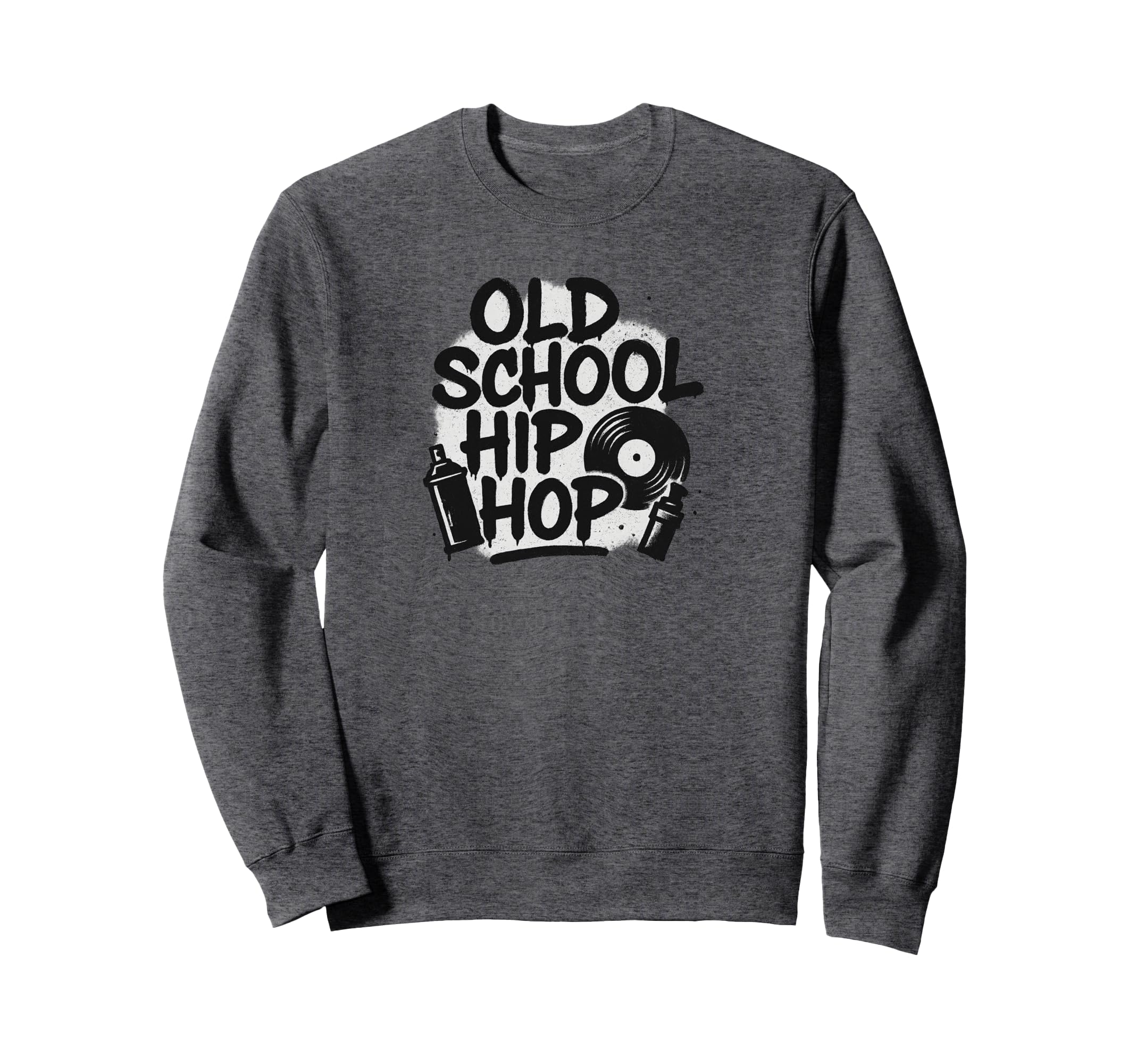 Old School Hip Hop Minimalistic Sweatshirt - Fun Novelty Design for Adults - T-Shirt, Sweatshirt, Hoodie