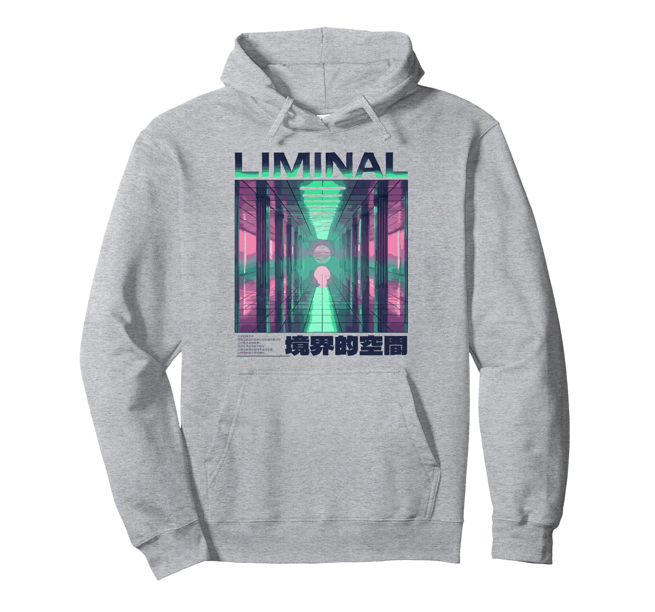 Liminal Aesthetic Vaporwave Japanese Hoodie - Custom Art Print Unisex - T-Shirt, Sweatshirt, Hoodie