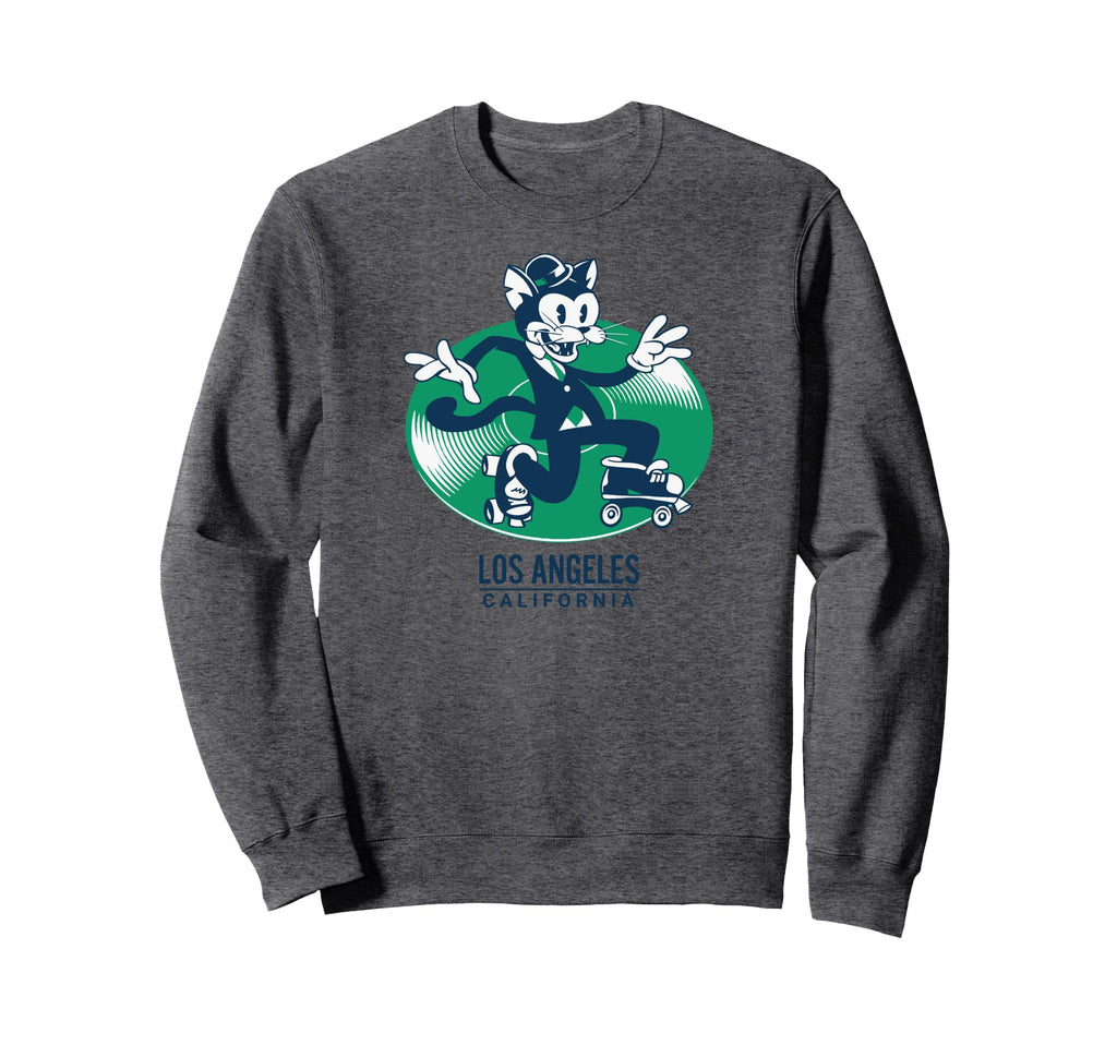 Cat Suit Roller Skating Los Angeles Sweatshirt - Aesthetic Graphic Unisex - T-Shirt, Sweatshirt, Hoodie