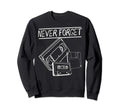 Never Forget Vhs Floppy Disc And Sweatshirt - Graphic Print Men Women - T-Shirt, Sweatshirt, Hoodie