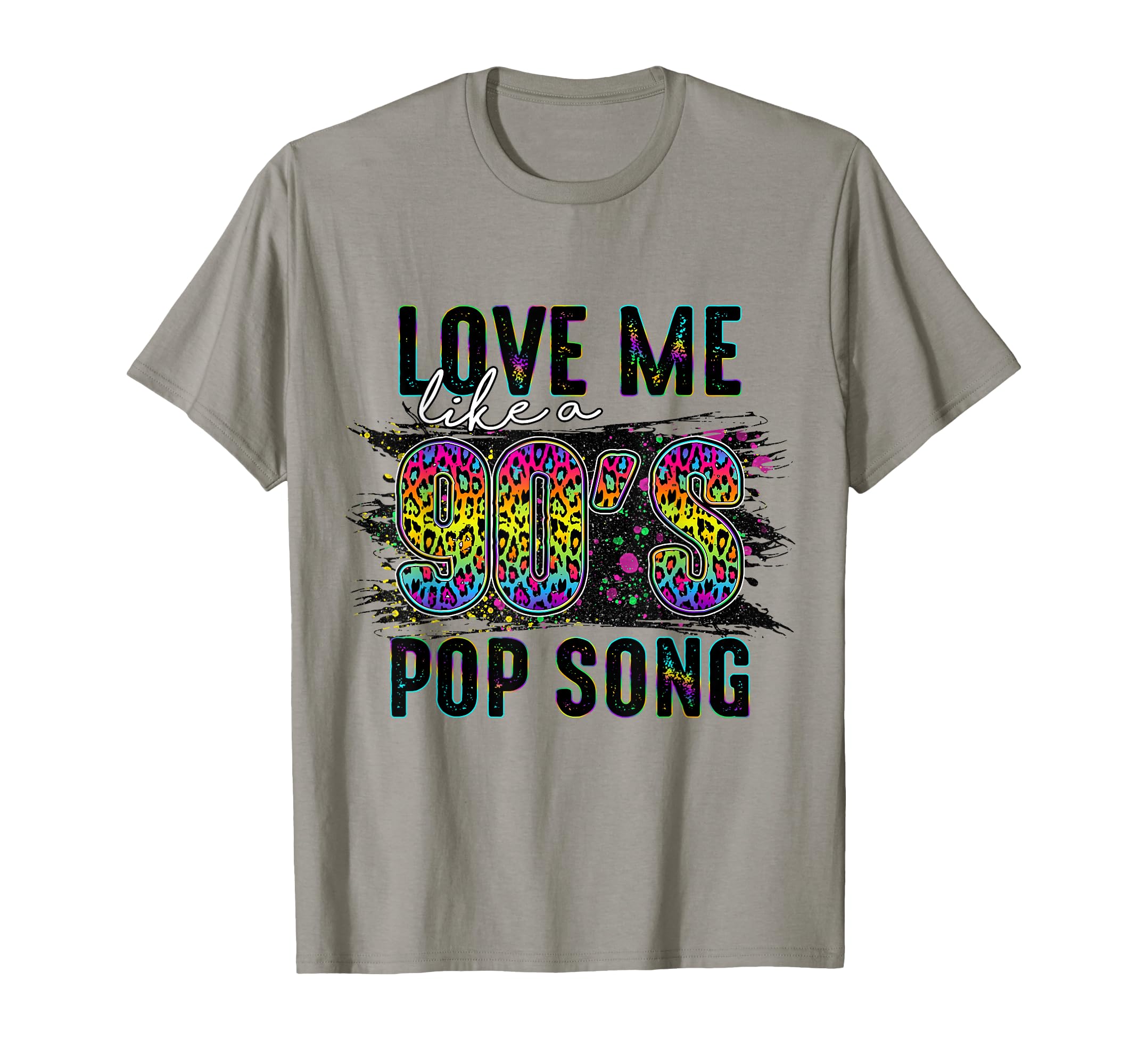 Pop Song Tie Dye Leopard 90S Vibe T-Shirt - Fun Novelty Design Men Women - T-Shirt, Sweatshirt, Hoodie