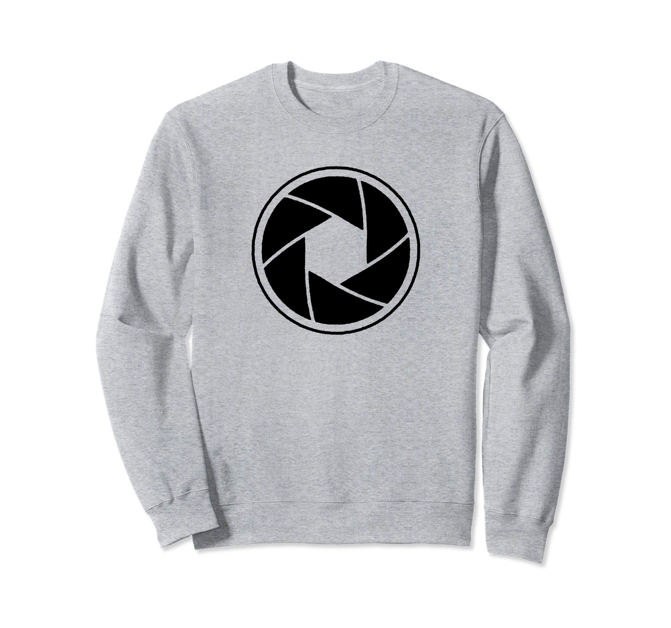 Minimalist Camera Shutter Simple Sweatshirt - Trendy Graphic Men Women - T-Shirt, Sweatshirt, Hoodie