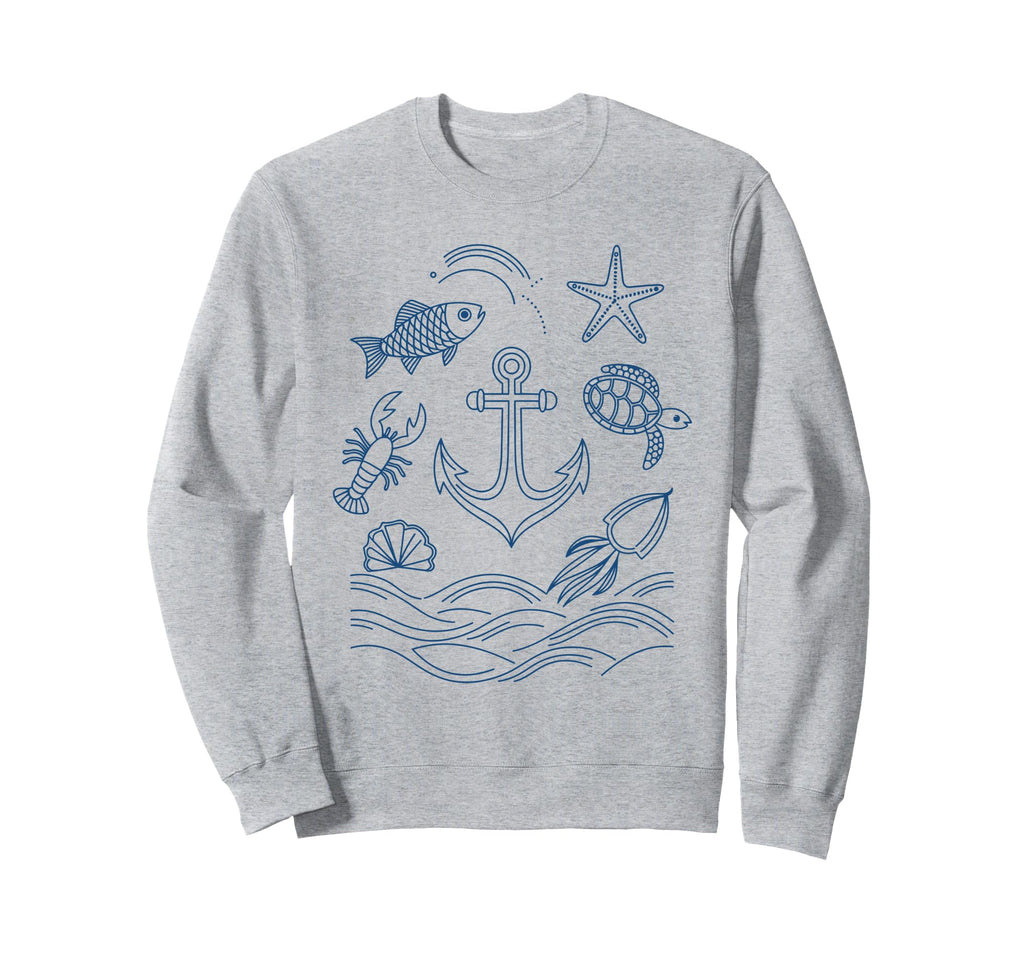 90S Fisherman Aesthetic Fish Sweatshirt - Casual Everyday Wear for Adults - T-Shirt, Sweatshirt, Hoodie