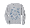 90S Fisherman Aesthetic Fish Sweatshirt - Casual Everyday Wear for Adults - T-Shirt, Sweatshirt, Hoodie