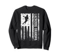 Lacrosse Grandpa Distressed Sweatshirt - Custom Art Print Men Women - T-Shirt, Sweatshirt, Hoodie