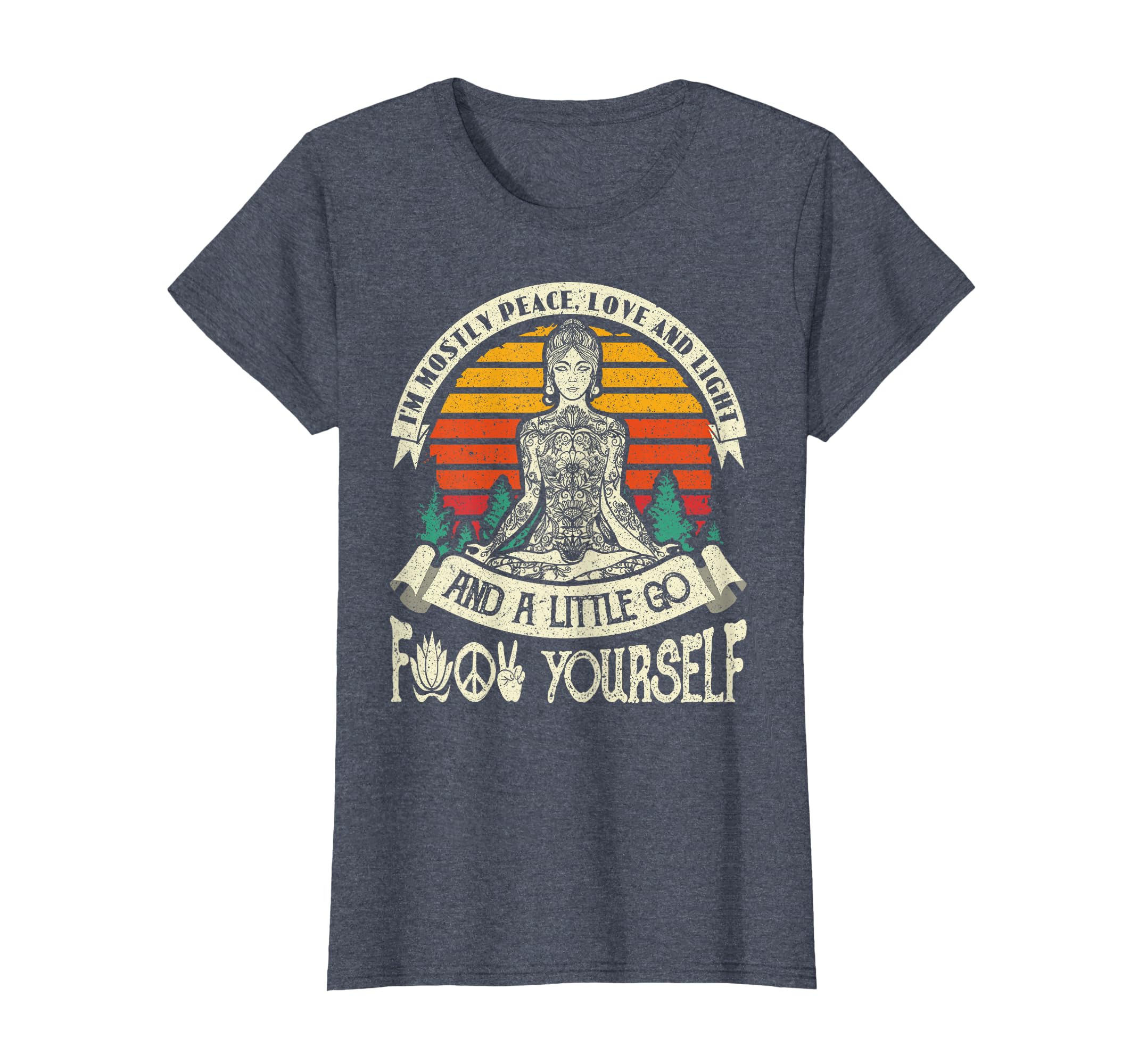 Im Mostly Peace Love And Light Little T-Shirt - Fun Novelty Design Unisex - T-Shirt, Sweatshirt, Hoodie