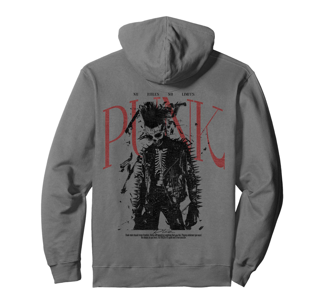 Back Y2K Streetwear Skull Hoodie - Aesthetic Graphic Unisex - T-Shirt, Sweatshirt, Hoodie