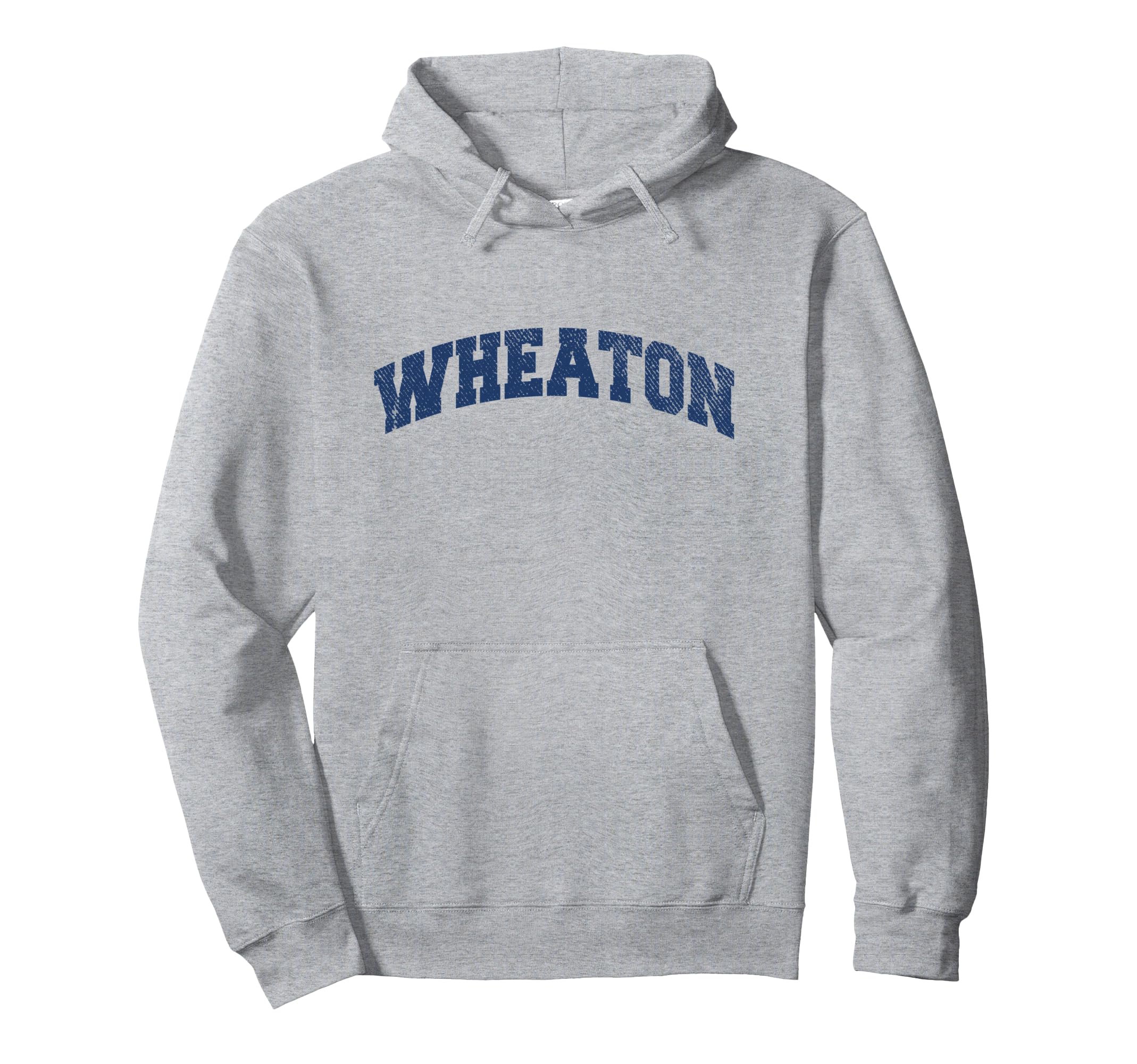 Wheaton Illinois Varsity Grey Hoodie - Aesthetic Graphic for Adults - T-Shirt, Sweatshirt, Hoodie
