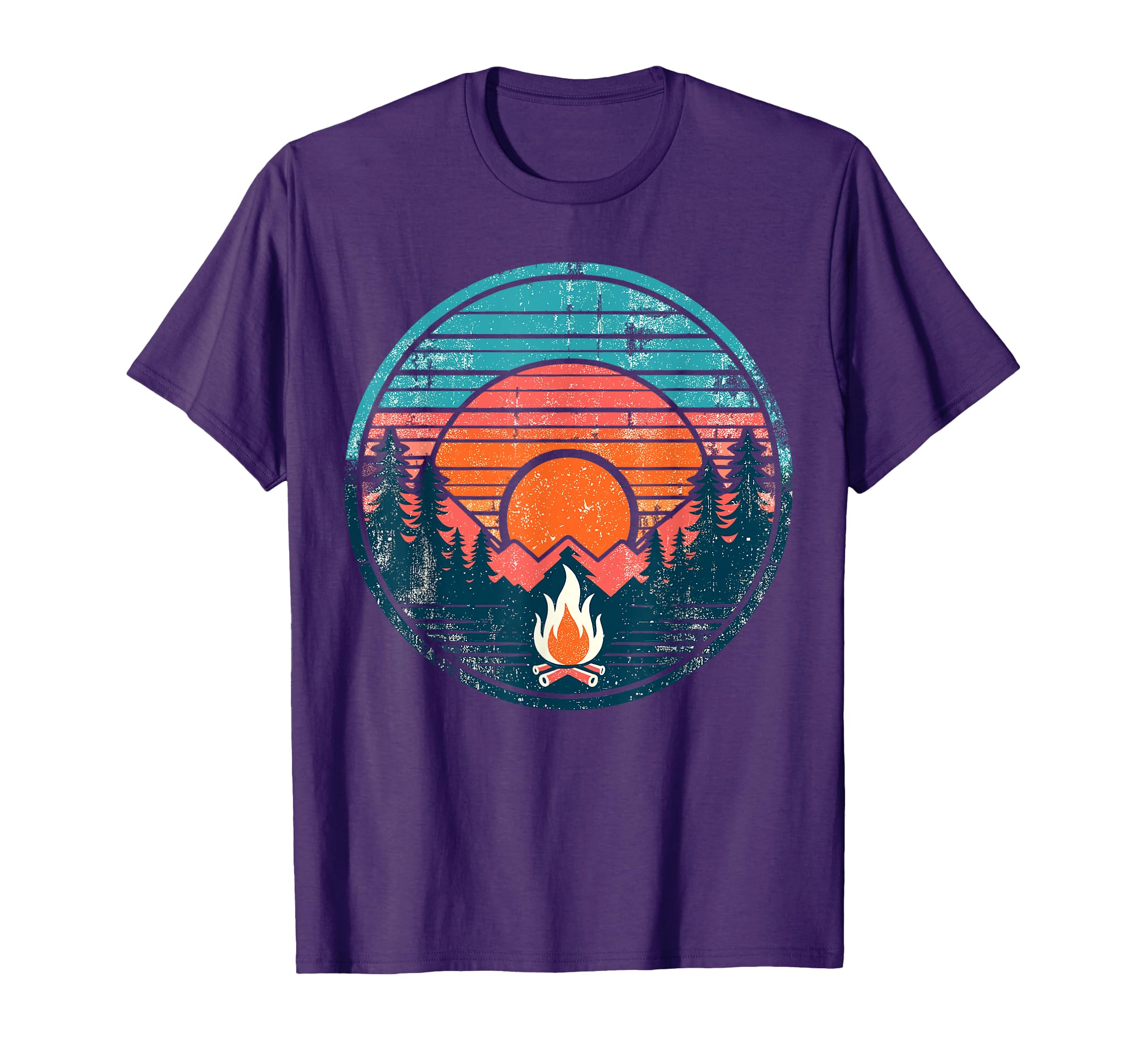 Campfire Camping Camper Outdoor T-Shirt - Casual Everyday Wear Men Women - T-Shirt, Sweatshirt, Hoodie