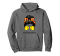 Mom Messy Hair Bun Aviators Glasses Hoodie - Aesthetic Graphic Unisex - T-Shirt, Sweatshirt, Hoodie