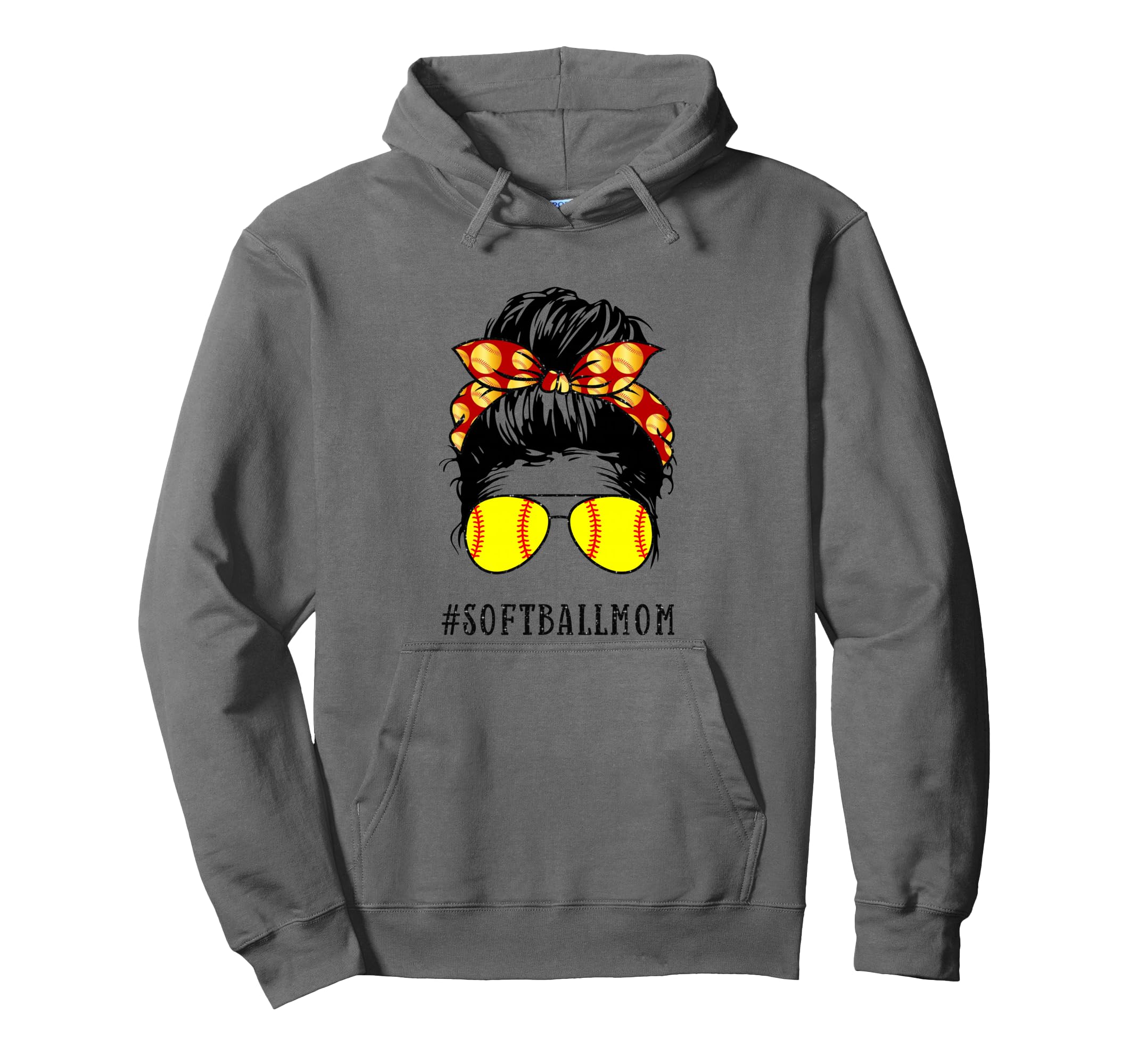 Mom Messy Hair Bun Aviators Glasses Hoodie - Aesthetic Graphic Unisex - T-Shirt, Sweatshirt, Hoodie