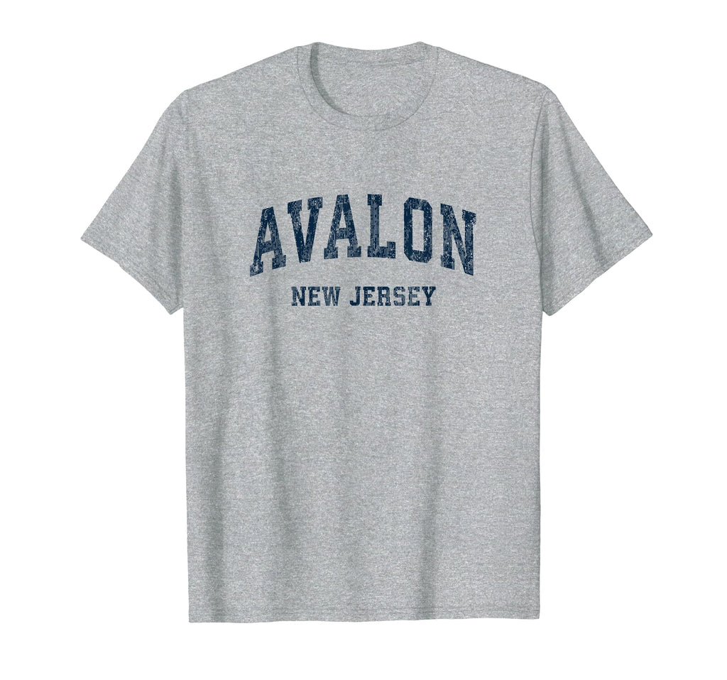 Avalon New Jersey Nj Varsity Sports T-Shirt - Custom Art Print Men Women - T-Shirt, Sweatshirt, Hoodie