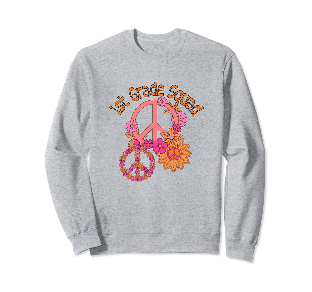 70S Groovy Flower Power 1St Sweatshirt - Fun Novelty Design for Adults - T-Shirt, Sweatshirt, Hoodie